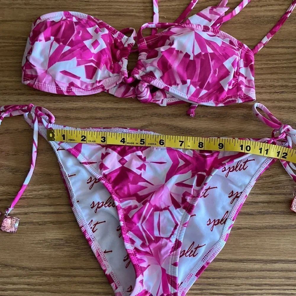 Split Bikini Embellished Size S - Picture 8 of 9